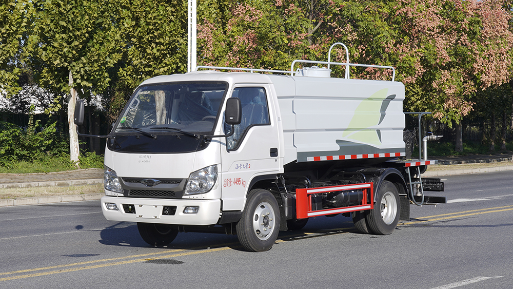 福田时代小卡之星3净浆洒布车-方罐抑尘