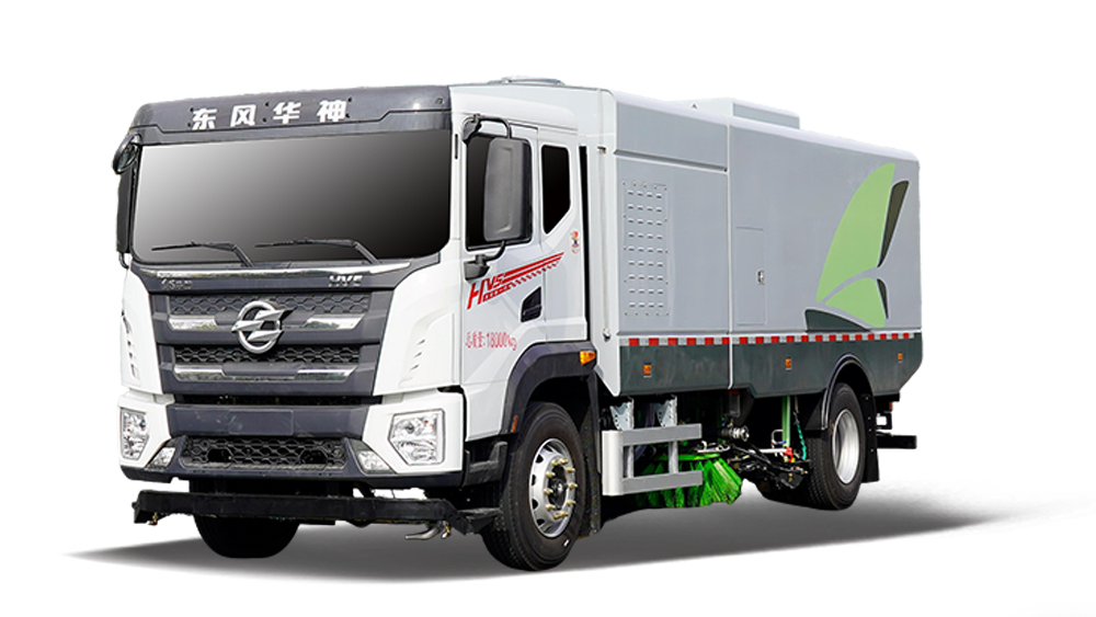 东风华神18吨纯电动洗扫车