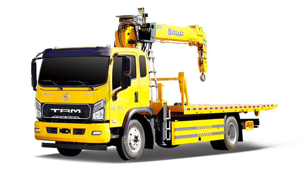 三环创客一拖二带吊清障车